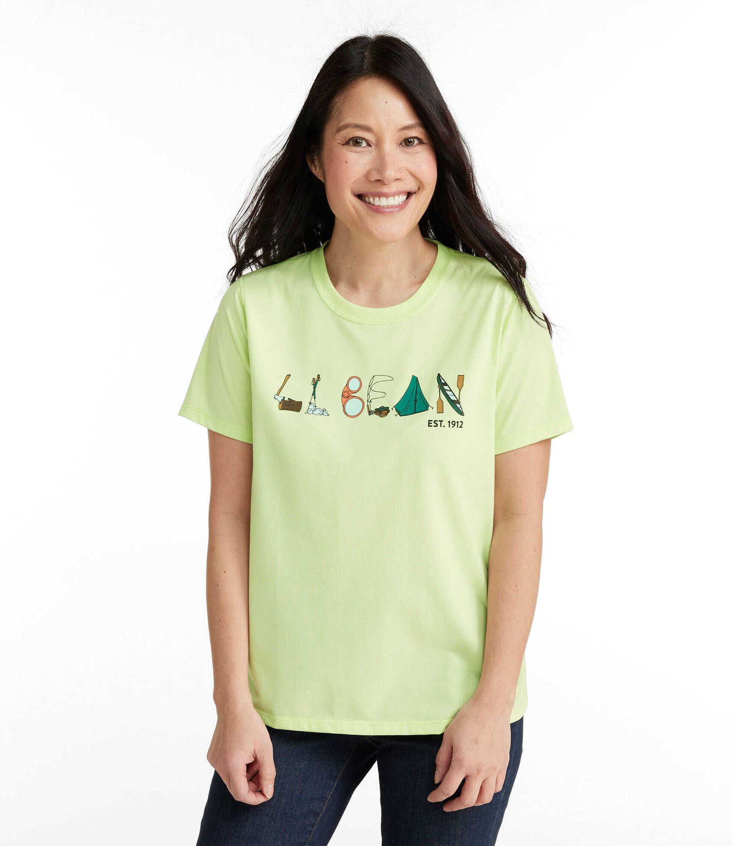 Women's Japan Fit Graphic Active Tee【L.L.BEAN】