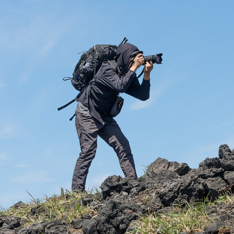 【RIDGE MOUNTAIN GEAR】 Hooded Long Sleeve Shirt