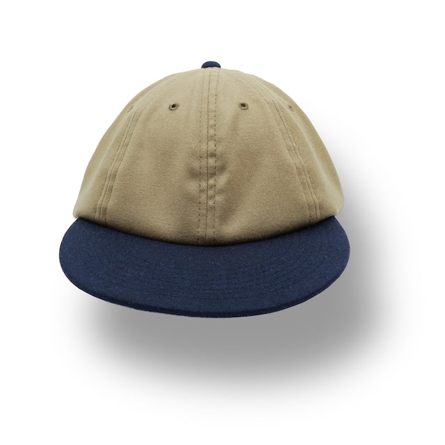Flipper Cap Merinowool col.Camel × Navy【Velospica】