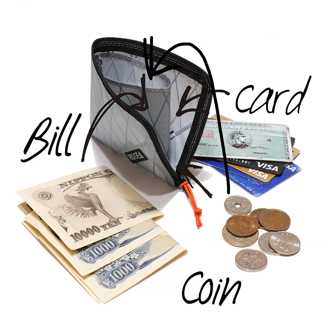 R ZIP WLT 【RIDGE MOUNTAIN GEAR】