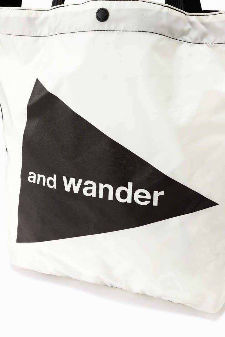 CORDURA big logo tote bag【and wander】