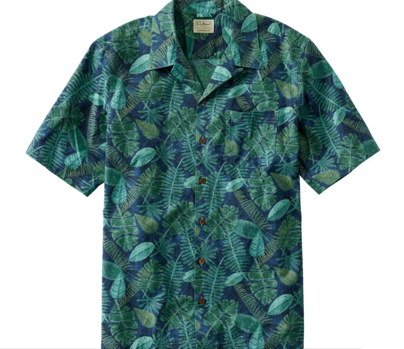 Men's Tropics Shirt, Short-Sleeve Print