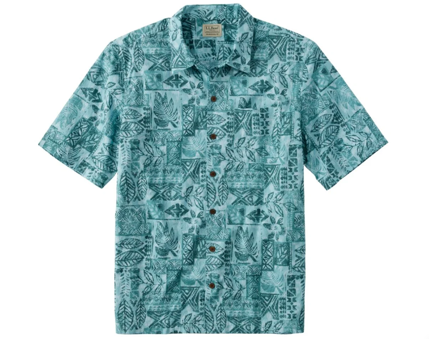 Men's Tropics Shirt, Short-Sleeve Print