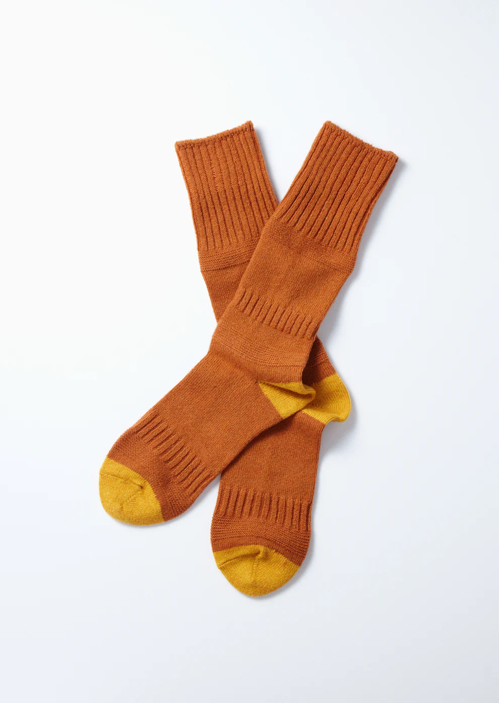 【ROTOTO】 GUERNSEY PATTERN CREW SOCKS