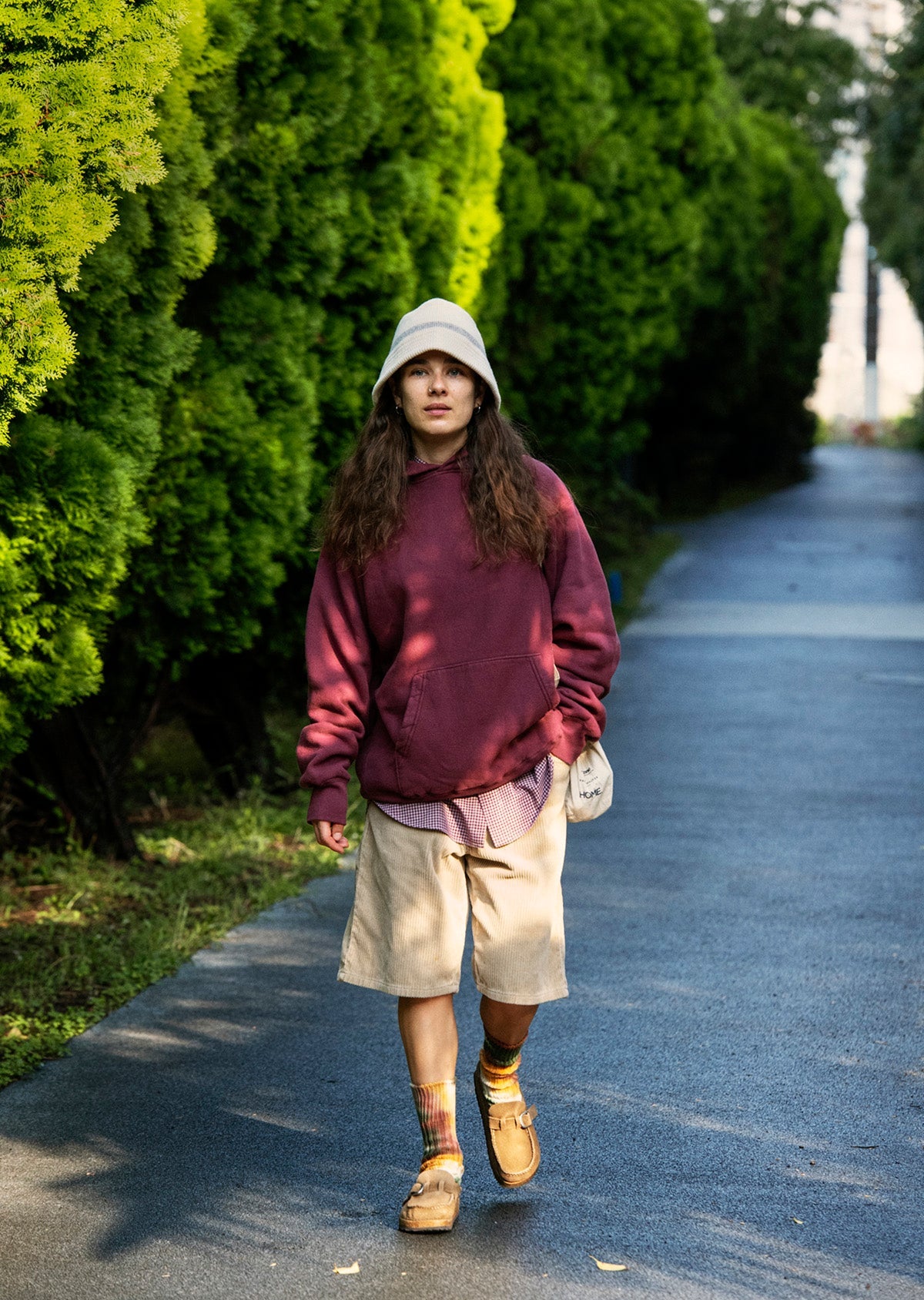 CHUNKY RIBBED CREW SOCKS "TIE DYE"【ROTOTO】