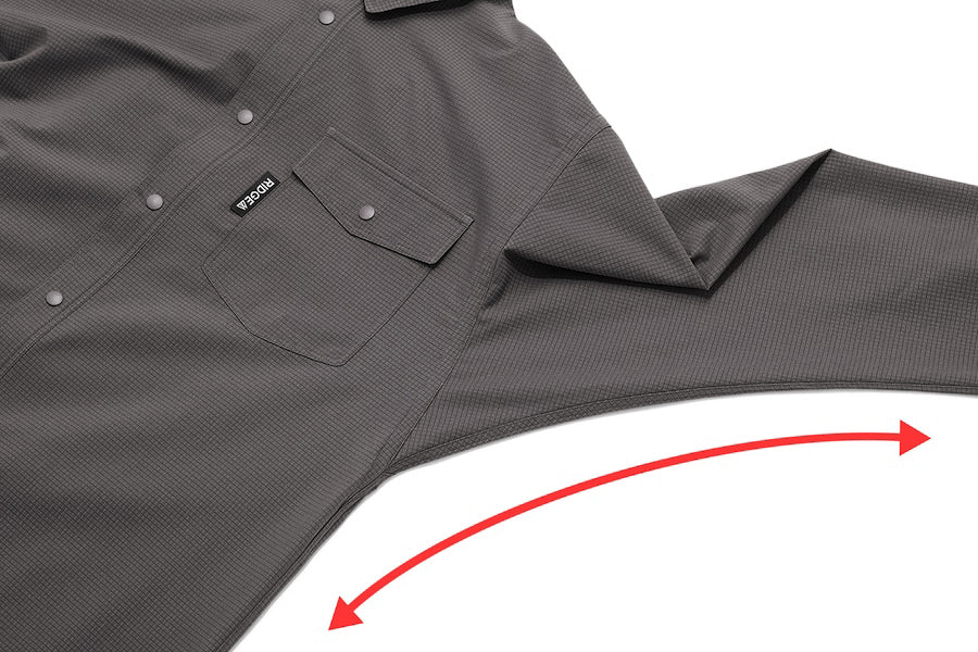 Poly Basic Long Sleeve Shirt【RIDGE MOUNTAIN GEAR】