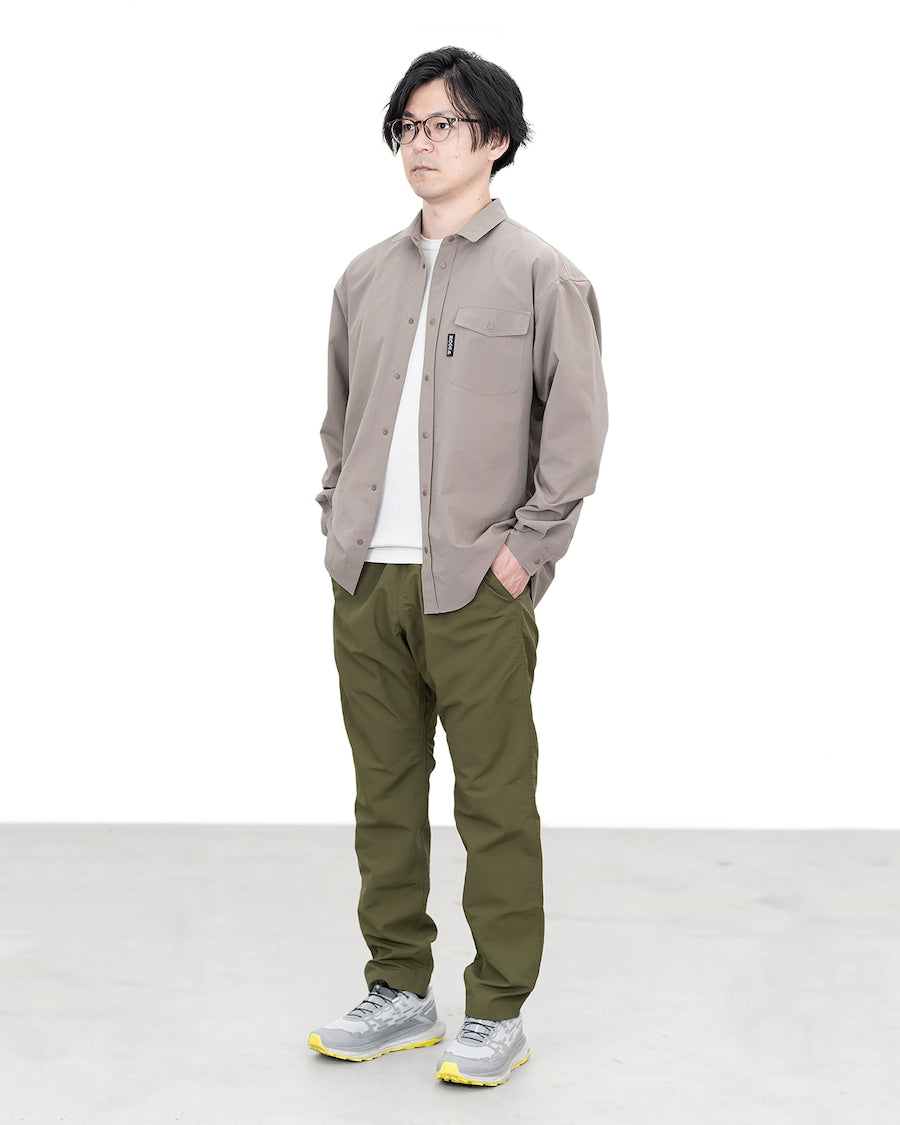 Poly Basic Long Sleeve Shirt【RIDGE MOUNTAIN GEAR】