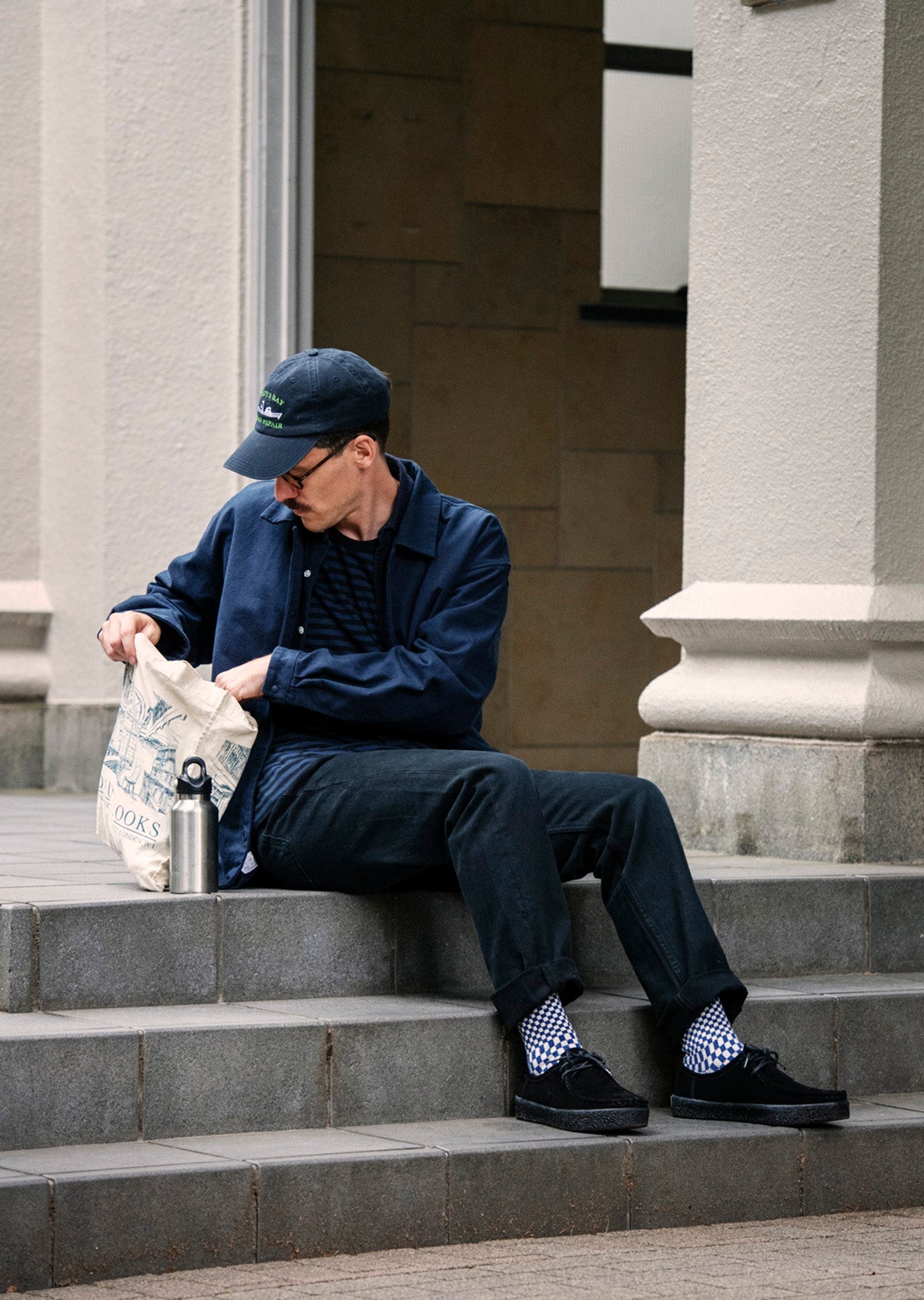 CHECKERBOARD PATTERN SOCKS【ROTOTO】