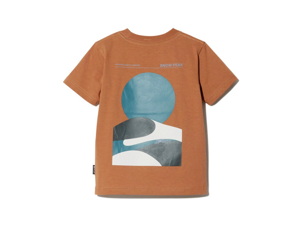 Kids Relaxin' Fieldscape T shirt 【Snow Peak】