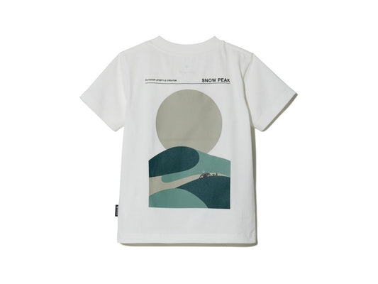 Kids Relaxin' Fieldscape T shirt 【Snow Peak】